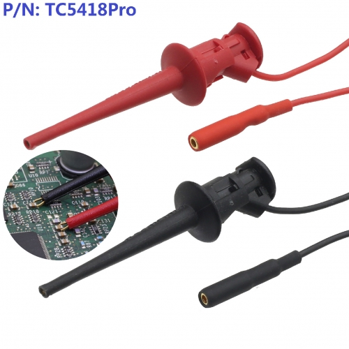 TC5418Pro professional with silicone wire Mini gold plated SMD test IC test 2mm line hook clip pen clip