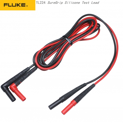 FLUKE original TL224 right angle on the line of special soft silicone insulation test line 1.6 meters long pair