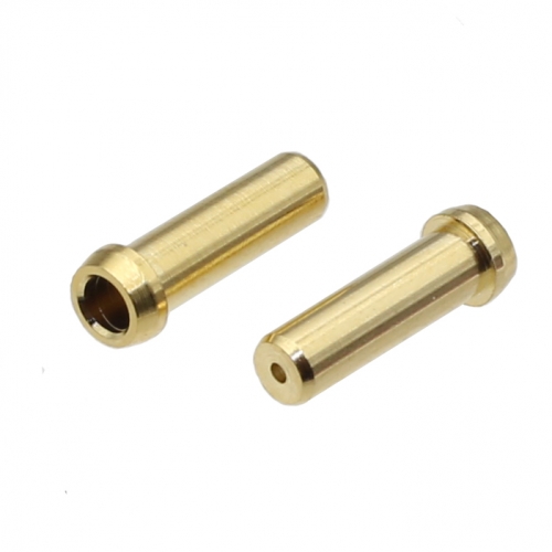 BS2111 brass plated non insulated 2mm panel or PCB mounting jack test jack length 10 mm