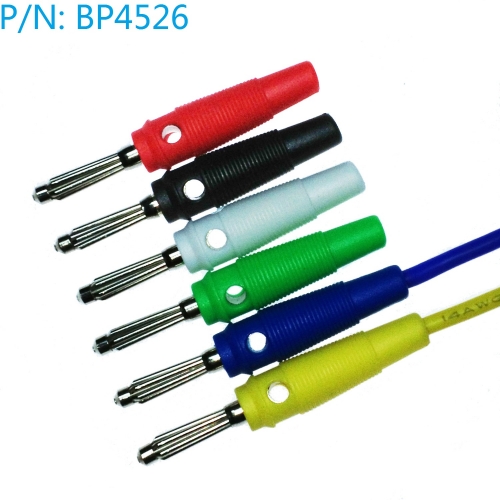 BP4526 high quality copper free welding current 4mm high tension side stacking banana plug connector