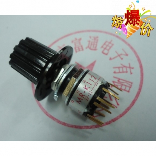Imported NKK band switch rotary switch MR-K112 electronic handwheel special switch