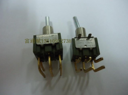 Imported Japanese NKK button switch M-2023H ON -OFF-ON three gold club head lioujiao