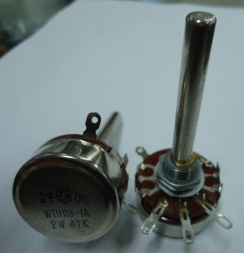 Domestic high quality 2W potentiometer WH118-1A-47K-70mm round shank diameter 6mm