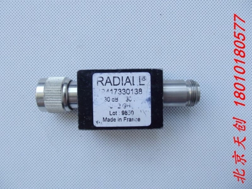 France imported RADIALL RF coaxial attenuator R417330138 30dB 30W 0-2GHz