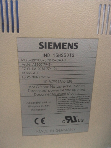 SIEMENS operation panel repair 6BK1100 -0GB35-0AA0 A5E00179494 touch screen