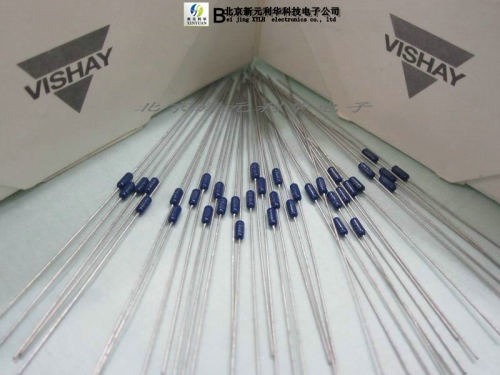 VISHAY DALE military metal film resistor 1/4W series 0.1% 25PPM blue print