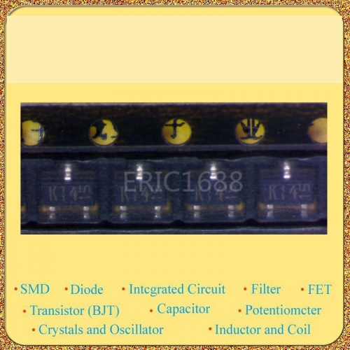 DTA114GK SOT-23 PNP pen with damping printing: K14 ROHM