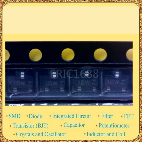 BC846B SOT-23 pen NPN triode printing: 1B INFINEON