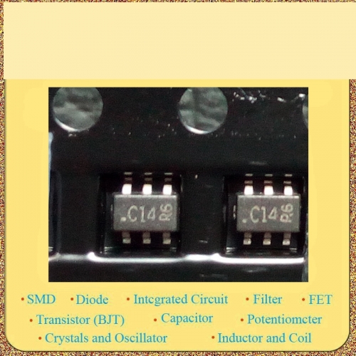 DCX114YU-7 SOT-363 with damping composite pen printing: C14 DIODES