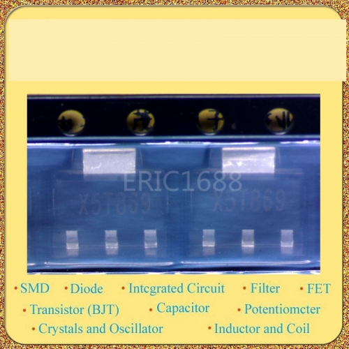 ZX5T869GTA SOT-223 pen NPN triode printing: X5T869 ZETEX