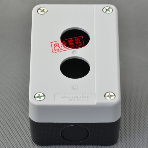 The original Schneider button box, 2 hole 22mm, two bit XALB02C IP65 waterproof button box