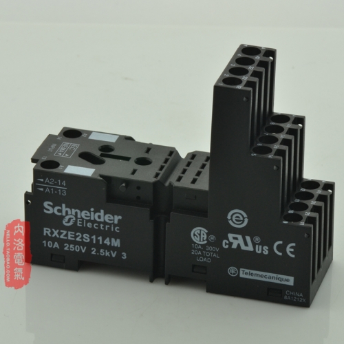 Schneider Schneider intermediate relay base RXZE2S114M with relay RXM4AB