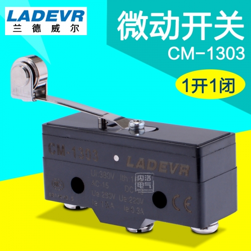 Lander microswitch, CM-1303 travel limit switch, small self reset microswitch