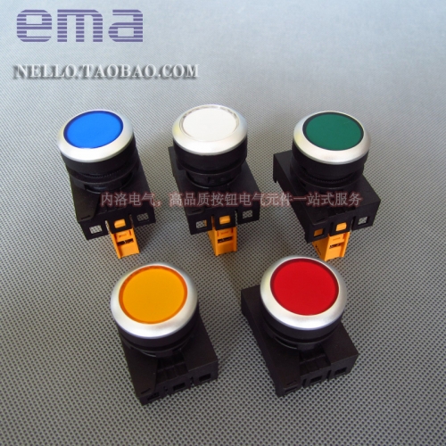 EMA 22mm indicator light red yellow green blue and white LED AC110/220V E2I1* cover