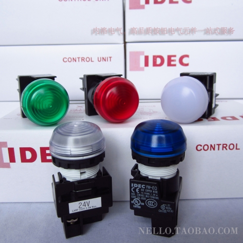 Japan and the IDEC indicator 22mm YW1P-2EQ4* 24VAC/DC round LED lamp