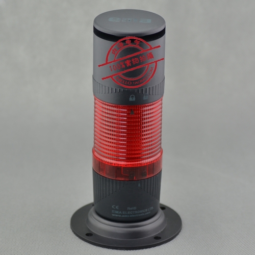 EMA 50mm warning light, red with buzzer, 110V, 220V, AC85-275V, LED