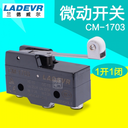 Lander microswitch, CM-1703 travel limit switch, small self reset microswitch