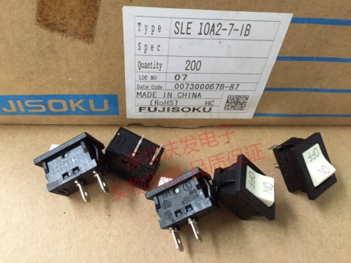 Japan imported Fujitsu FUJISOKU SLE10A 2 foot 2 gear rocker switch rocker switch 5A250V