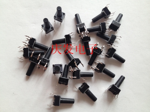 Imports of Korean plastic surface 6X6X13MM touch switch, key switch, 6*6*13mm original package spot