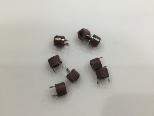 South Korea KOREA trimmer capacitor, 120PF Brown adjustable capacitor, variable inline, diameter 6MM