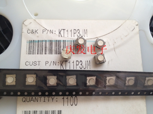 Imported French C&K KT11P3JM touch switch, 6.3*6.4*4mm patch waterproof, dustproof original