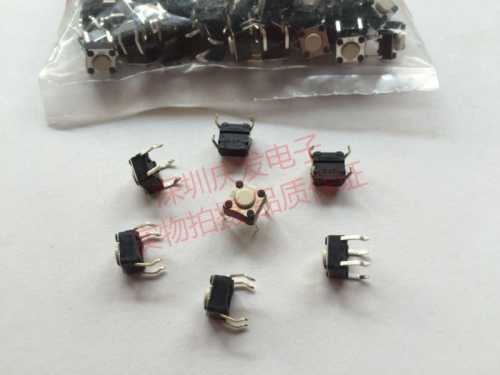 Imported OMRON inching touch switch, B3F-1000 button, 6*6*4.3mm button, 4 foot strength, 1N