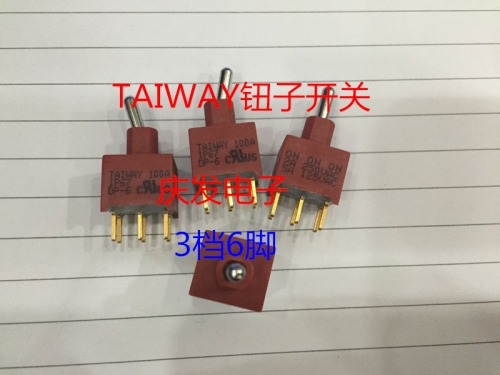 Import TAIWAY toggle switch WDP6-T2B4M2GE 6 foot 3 foot gold plated IP67 waterproof and dustproof