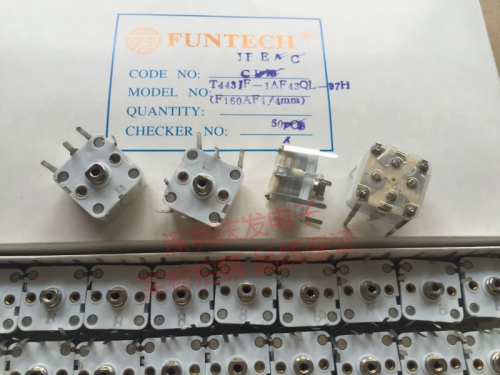 FUNTECH radio frequency modulation capacitor T443IF in line 7 variable capacitor dielectric film capacitor