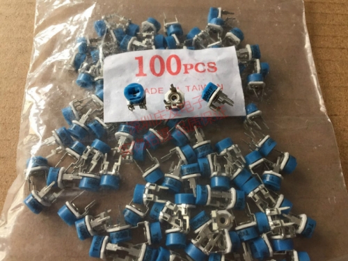 Imported Taiwan ceramic adjustable resistor potentiometer 065 horizontal 500 European (501) fine tune resistor