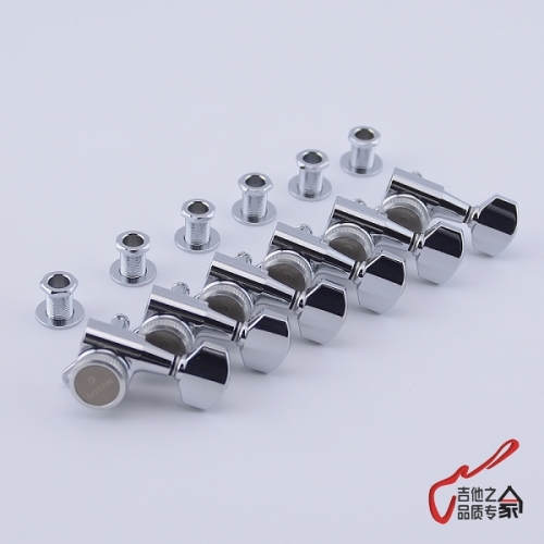 - GOTOH electric guitar string button lock unilateral neck pegs g SG381-07MGT Silver