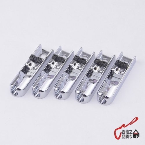 South Korea produced five string electric bass, electric bass horseshoe fixed bridge bridge bridge FenLieShi independent silver