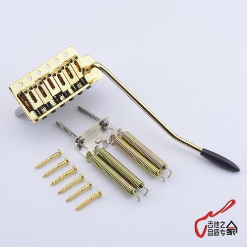 Han electric guitar single shaking vibrato tailpiece for bridge system for Fanta Squier gold