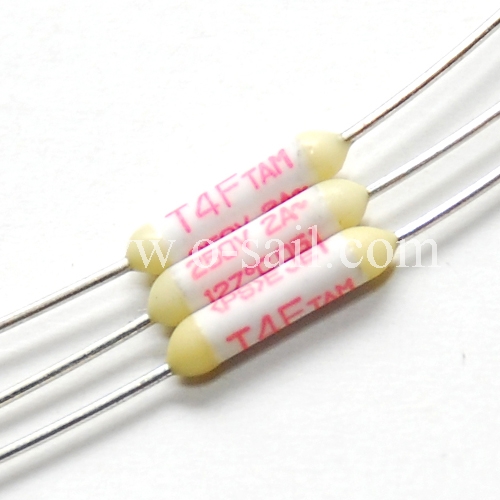 Imported Tian Cun temperature fuse, TAM fuse, T4F 127 degree 2A, 250V TAMURA fuse