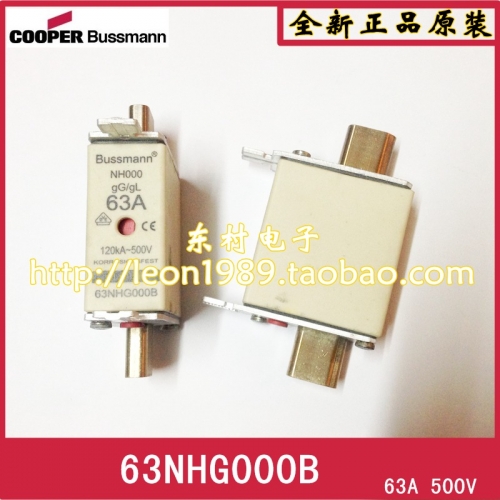 Bussmann fuses 63NHG000B, 63A, 500V, 120KA, 35NHG000B, 35A, gG/gL