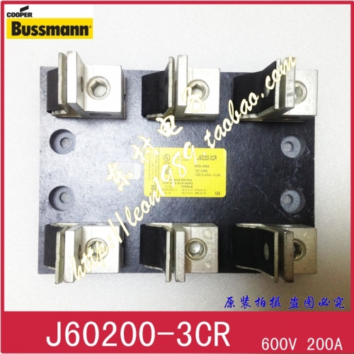 American BUSSMANN fuse block J60200-3CR J60200-2CR 600V 200A fuse