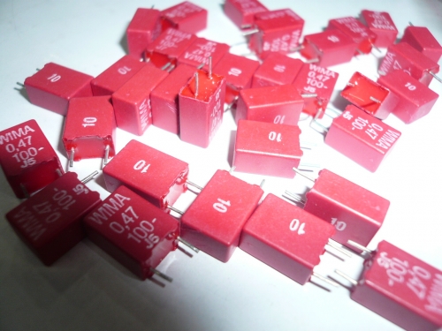 New original red Weimar Germany WIMA 100V 0.47UF 474 thin film capacitor