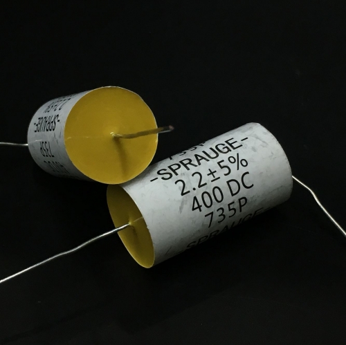 American SPRAGUE 735P retro early thermal electrodeless capacitor 400V 2.2UF output coupling