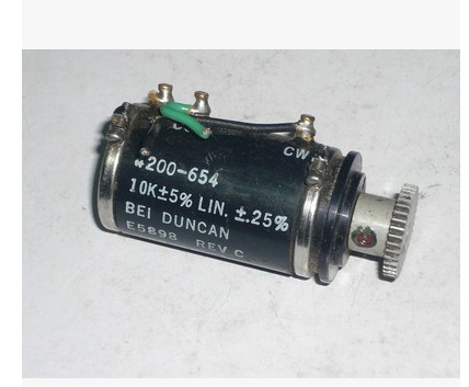 Disassemble the original imported 4200-654 10K multi turn potentiometer with mounting gear