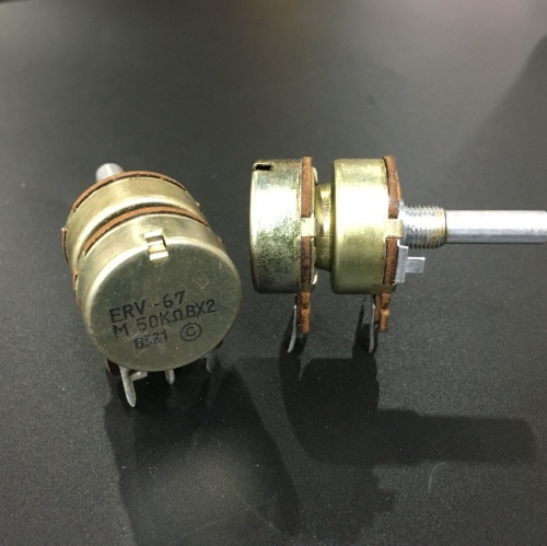 - ERV-67 50K dual audio volume potentiometer, the stock can be straight down, yield 83 years
