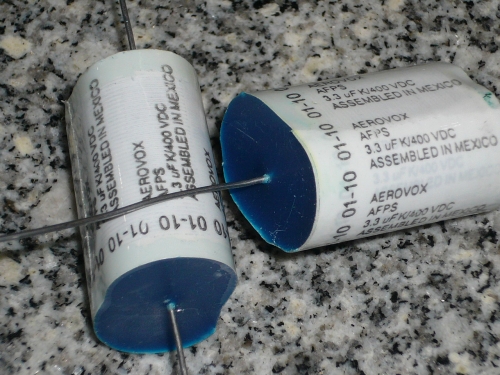 AEROVOX us 3.3UF 400V film copper foot electrodeless audio capacitor in stock
