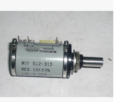 Spectroi MOD 502-315 disassemble the original multi turn potentiometer 10K error 3%