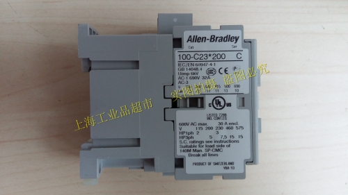100-C23*200 American Rockwell /Allen-Bradley AC contactor 100-C23KD200