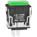 NKK SWITCHES NKK button switch, LB15RKW01-5F24-JF NKK24V voltage button switch
