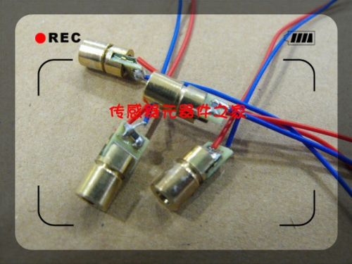 3V laser head, laser diode, 650NM, 5MW, copper semiconductor laser tube, 6MM outer diameter