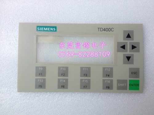 SIE-MENS text, TD400C 6AV6640-0AA00-0AX0, button panel, button film