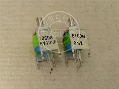 TOCOS RV103B B103 B202 B502 single vertical potentiometer with bracket, green handle 10SMM