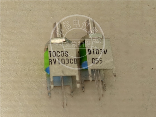 Japan TOCOS RV103CB B10K with midpoint single vertical potentiometer with stent 10S green