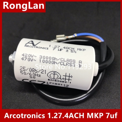 [New Original] Arcotronics AV 1.27.4ACH MKP 7uf 5% motor start capacitors