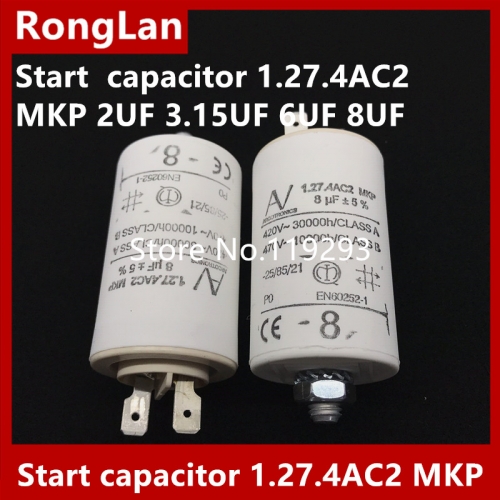 [New Original] ARCOTRONICS Motor inverter start capacitor 1.27.4AC2 MKP 2UF 3.15UF 6UF 8UF