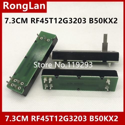 Taiwan Fuhua FD slide rail type 73MM RF45T12G3203 mixer potentiometer B50K*2